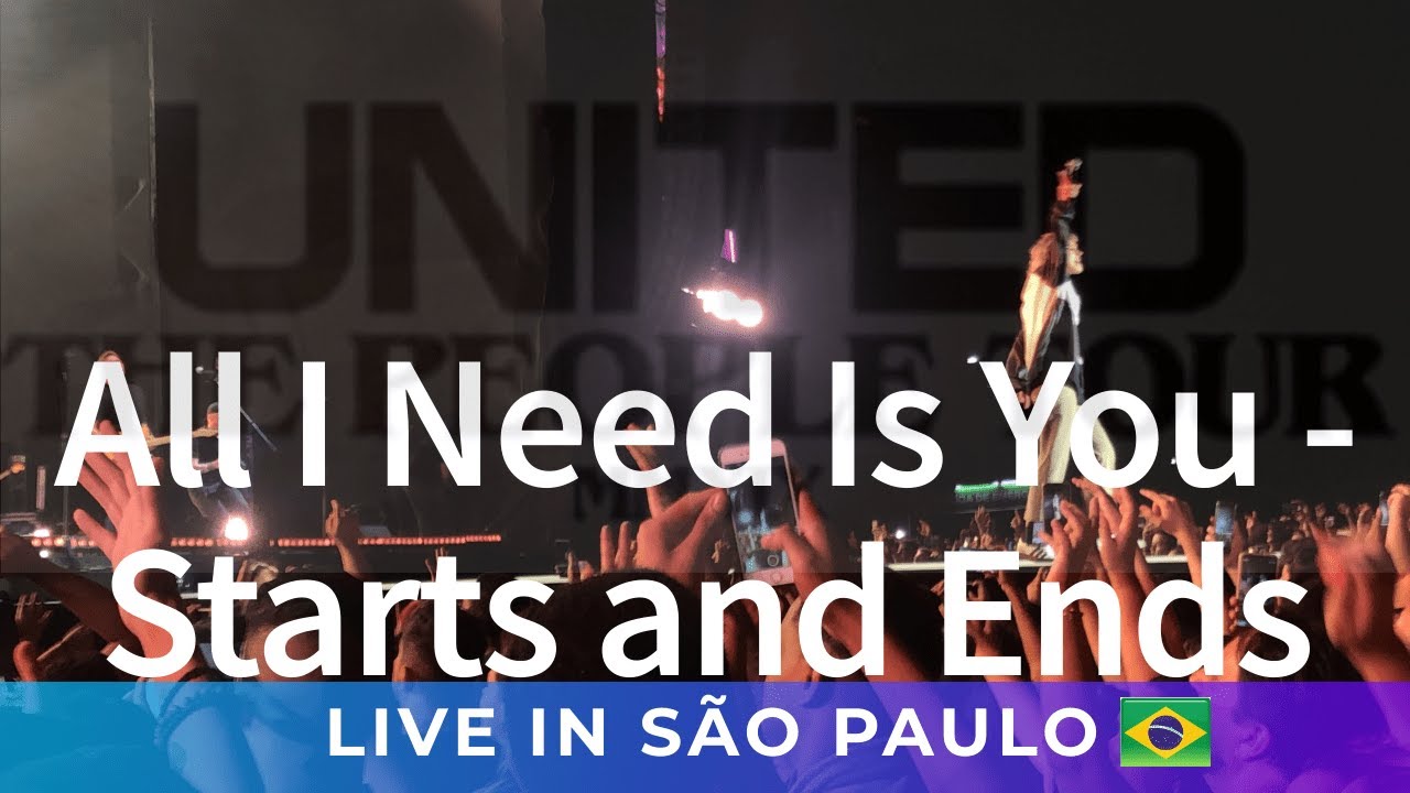 All I Need Is You / Starts and Ends - HILLSONG UNITED em SÃO PAULO (The People Tour)