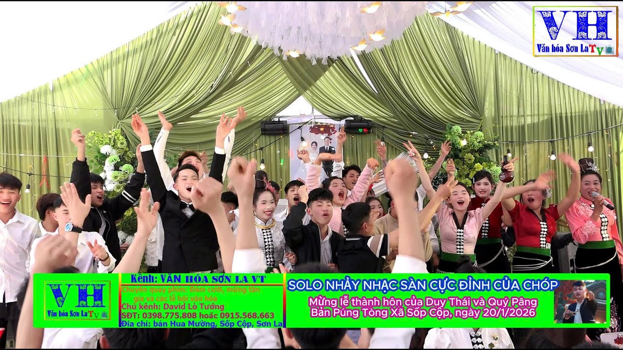 NHẢY NHẠC SÀN THÁI TÂY BẮC | Mừng Lễ thành hôn Duy Thái và Quý Pâng bản Púng Tòng ngày 20/1/2026