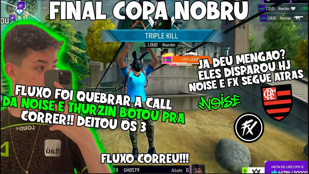 THURZIN BOTOU O FLUXO PRA CORRER NA COPA NOBRU!! ELE AMASSOU OS 3 NA QUEBRA - FLA FOI SURREAL NA CPN