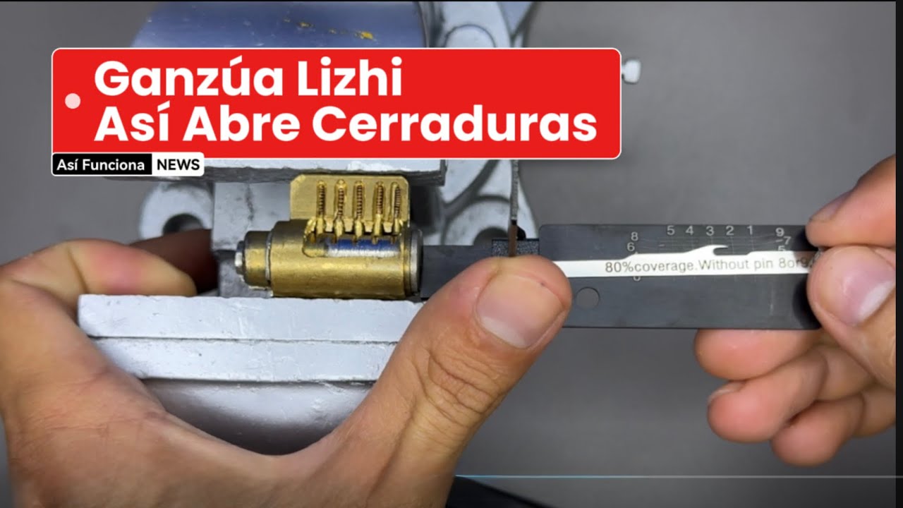 Así funciona ganzúa Lizhi Yale para abrir cerraduras bien explicado