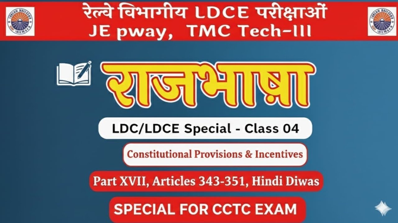 राजभाषा हिंदी महत्वपूर्ण प्रश्न | Official Language Act & Rules MCQs for Exams