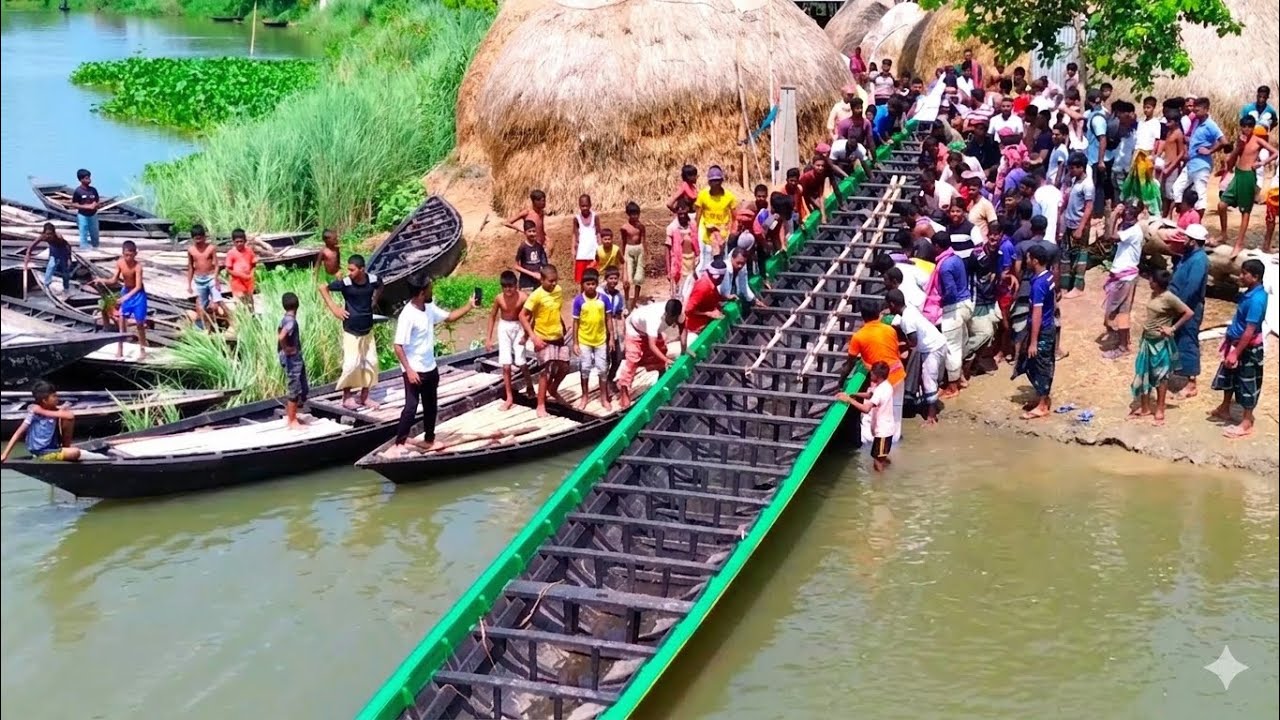 বাঘাবাড়ী নৌ-বন্দরে ঐতিহাসিক নৌকা বাইচ প্রতিযোগিতা ২০২৫ উপলক্ষে শেরে-বাংলা নৌকার প্রস্তুতি কেমন? 