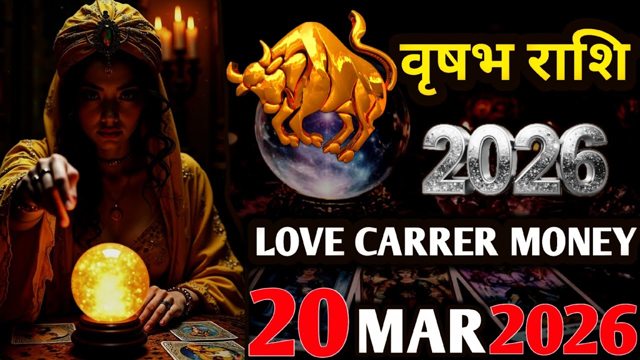 Vrishabh Horoscope 20 MARCH 2026 | Vrishabh Rashi 20 MARCH 2026|Aaj Vrishabh Rashifal |