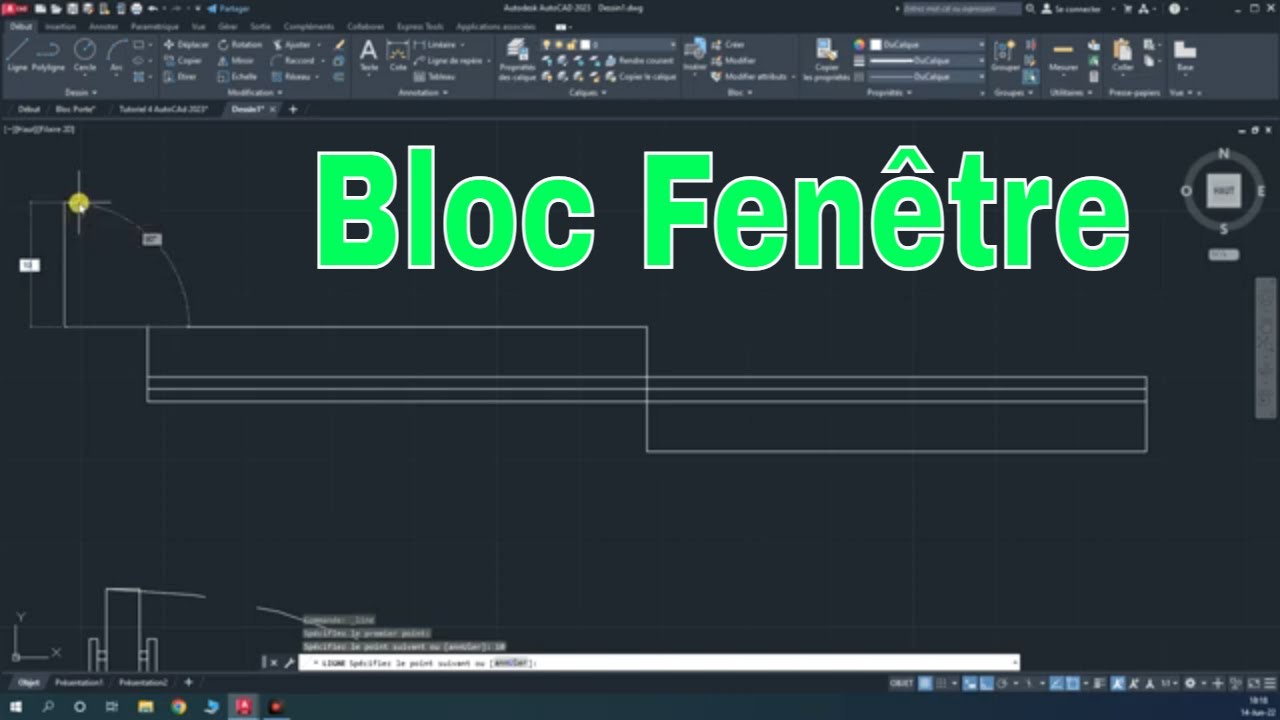 Comment Créer Un Bloc Fenêtre Sur AutoCAD