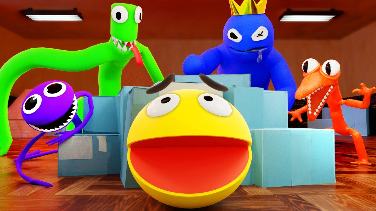 Pacman и друзья Roblox Rainbow
