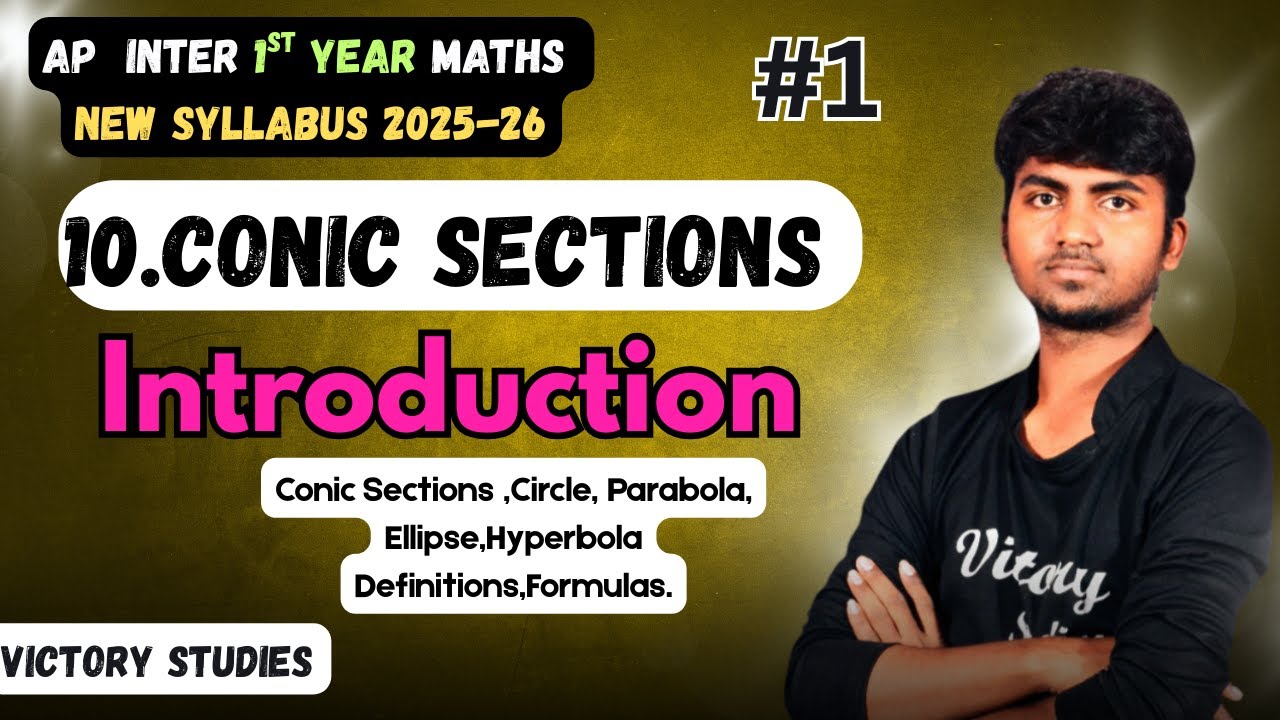 Introduction Conic Sections class | Inter 1st year maths conic section | Ap inter maths class 11 |