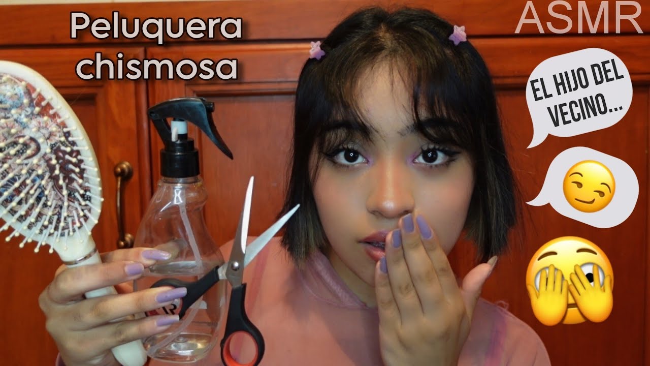 ASMR la peluquera chismosa te corta el cabello 💇‍♀️✂️🫢 roleplay