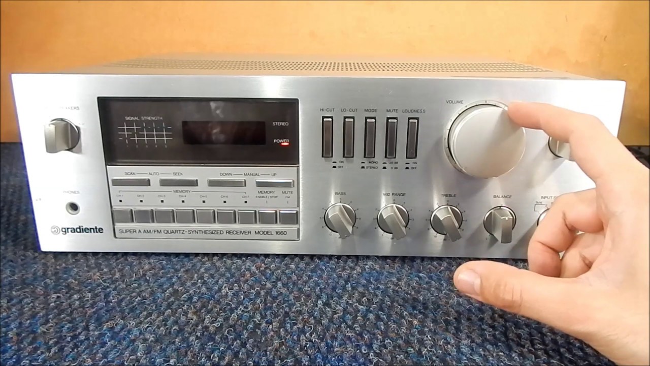 GRADIENTE MODEL 1660 RECEIVER AM - FM DIGITAL [ DEMONSTRA&Ccedil;&Atilde;O DE VENDA ]