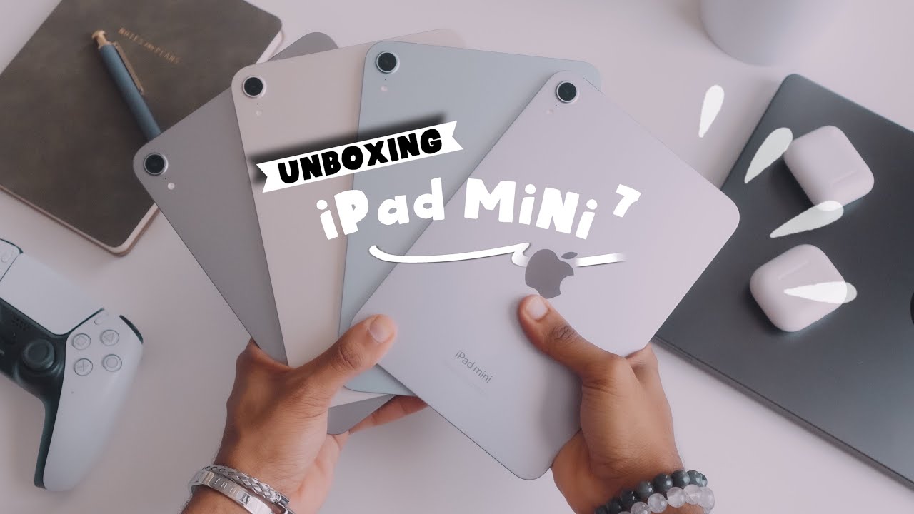 iPad Mini 7 in All Colors: Space Gray, Starlight, Blue, & Purple!
