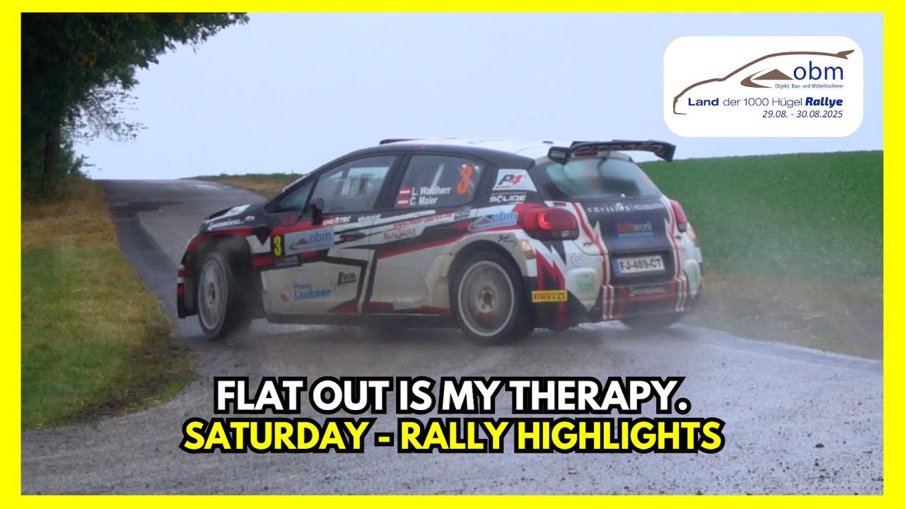 OBM Land der 1000 Hügel Rallye 2025 | Saturday Highlights | Flat-Out Action | Drift | Mistake | Race