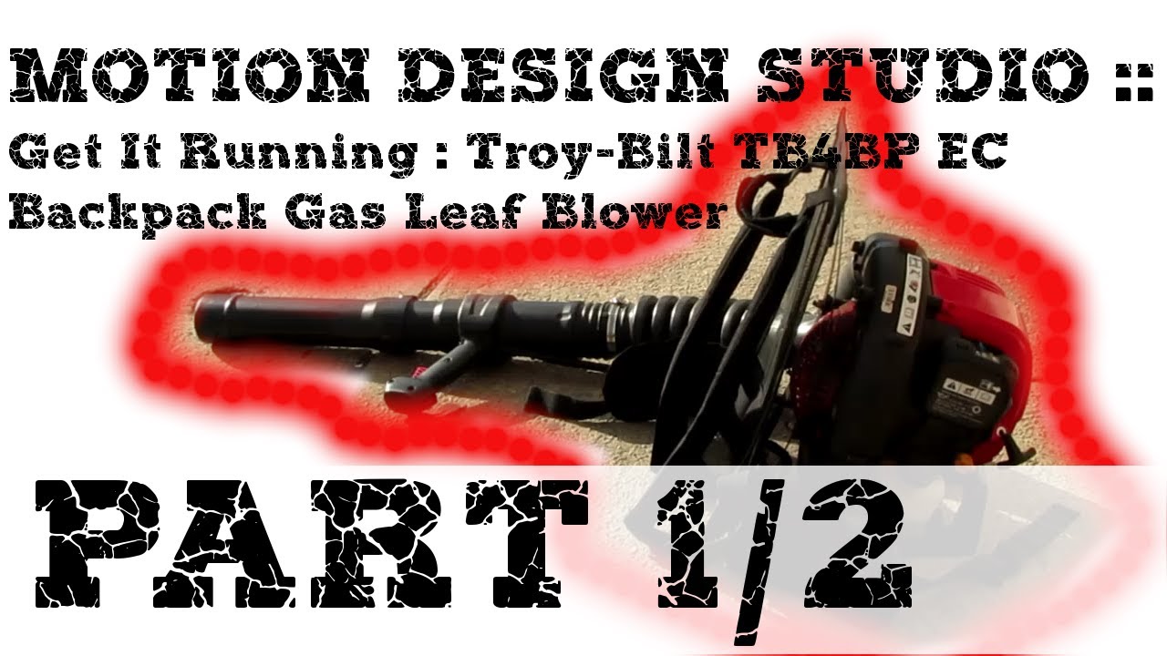 Get It Running : Part I, Troy-Bilt TB4BP EC Backpack Gas Leaf Blower