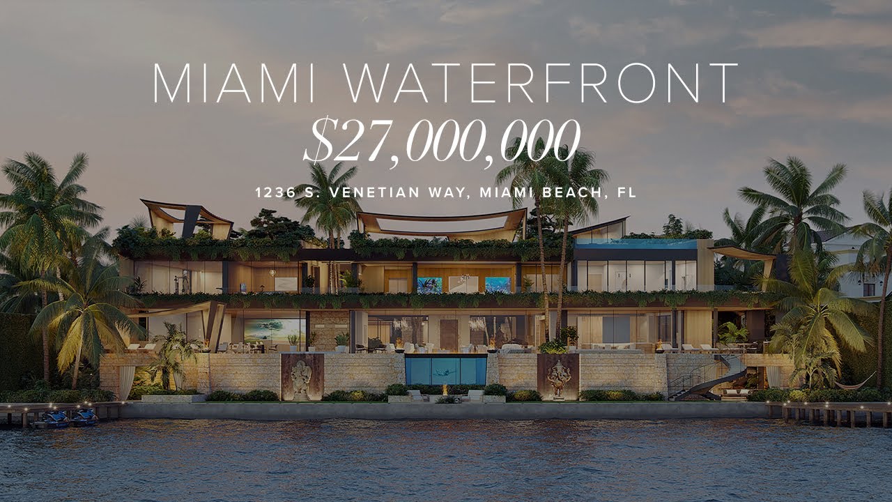 $27,000,000 Rare Miami Waterfront Living on the Venetian Islands