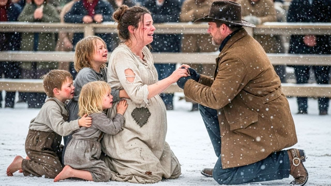 A Cowboy Stepped In at the Auction to Save a Pregnant Widow — What He Did Next Shocked the West