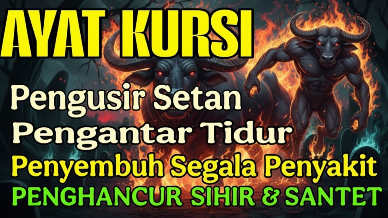 Ayat Kursi 44x | Pengusir setan dan Jin di dalam rumah bagus untuk pengantar tidur anak
