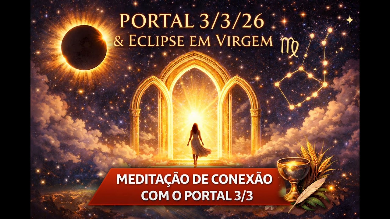 PORTAL 3/3 É HOJE  Eclipse em Virgem Meditação de Conexão e Libertação Ancestral