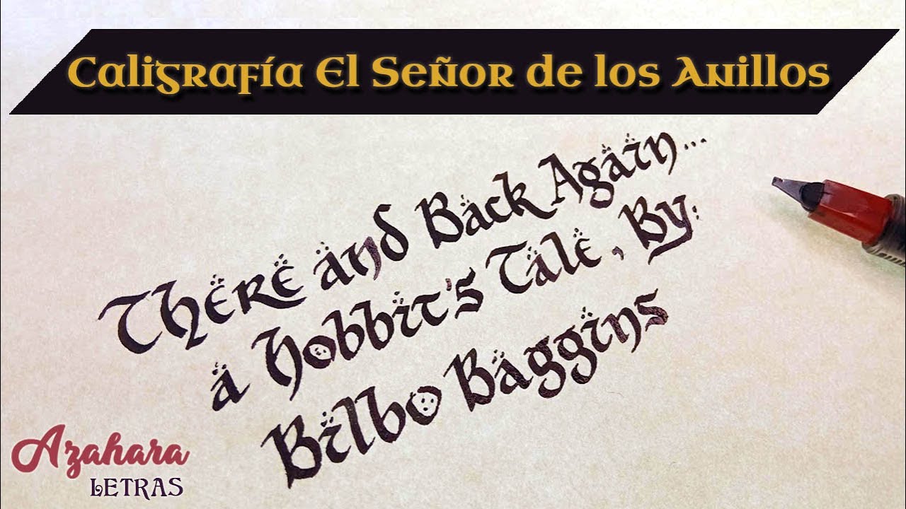 💍 🧙🏻‍♂️ Caligrafía de El Señor de los Anillos🧝🏻‍♂️ 🌋(Alfabetos en Mayúsculas, Minúsculas y Números)