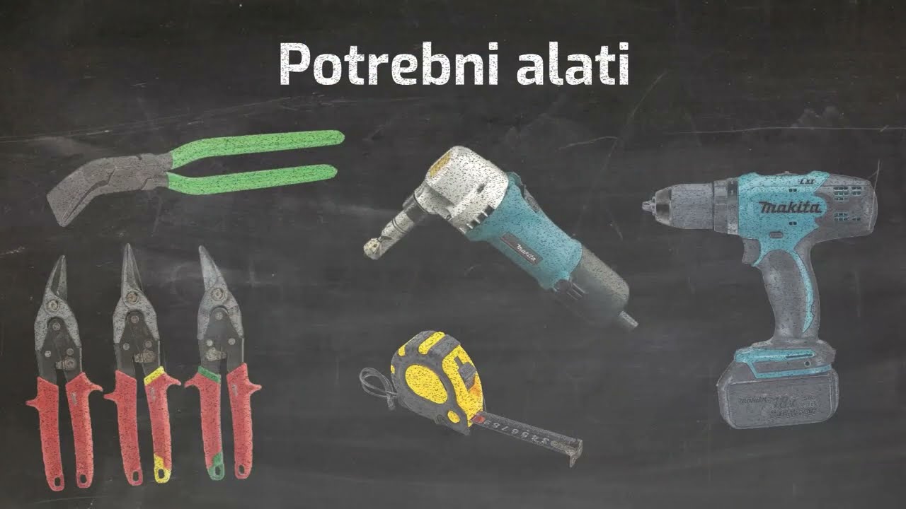 Postavljanje krovišta, rezanje i rezanje dimnjaka