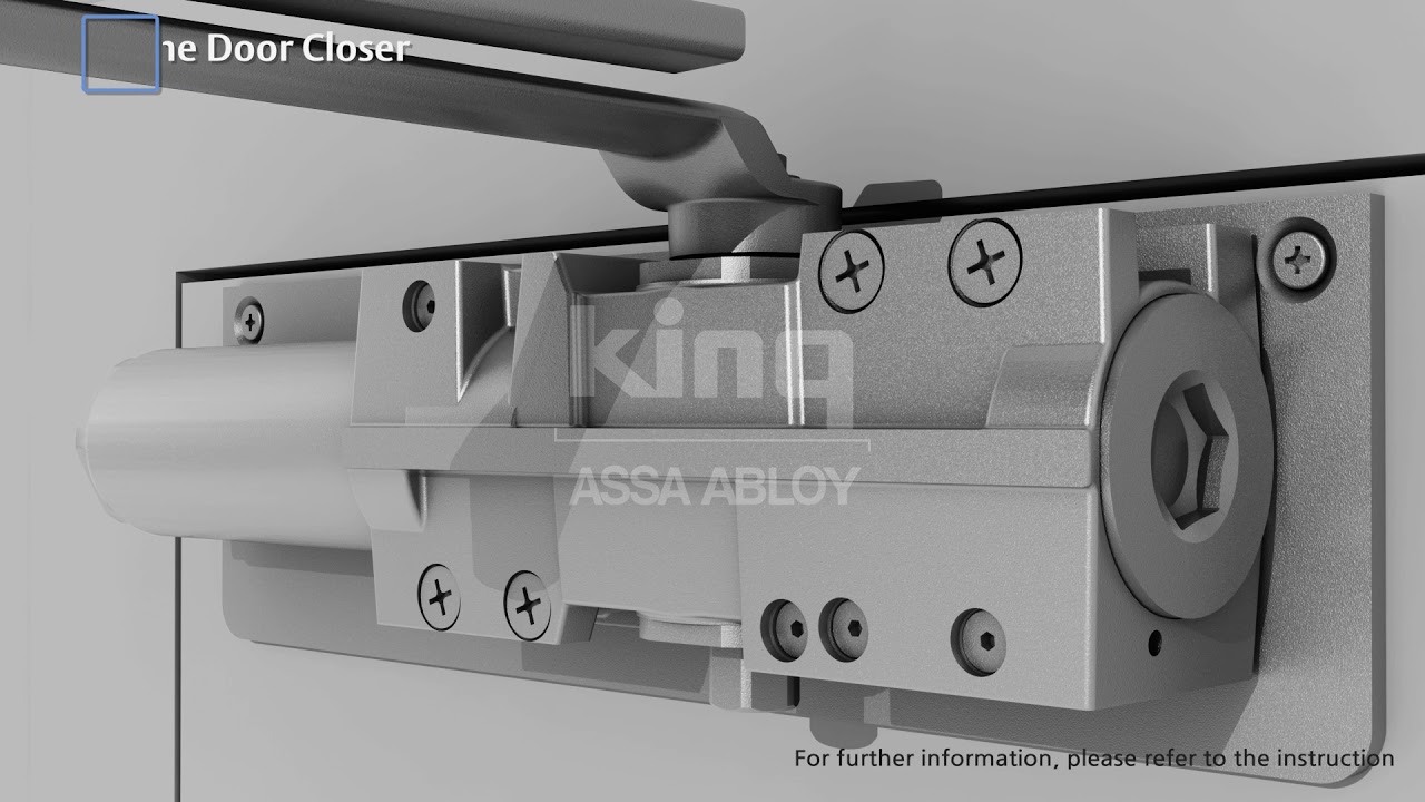 ASSA ABLOY KING DOOR CLOSER NK5051 Installation