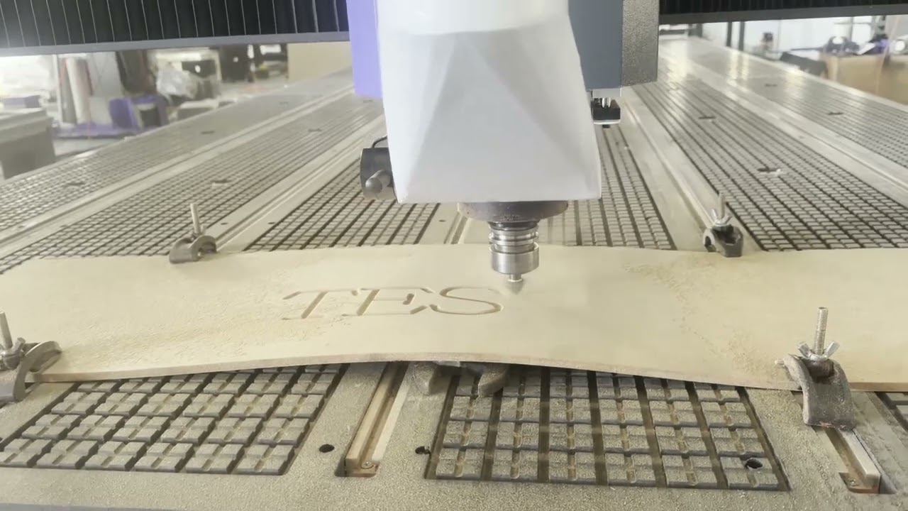 Acctek new testing of 2050 size atc cnc router with lettering treasure