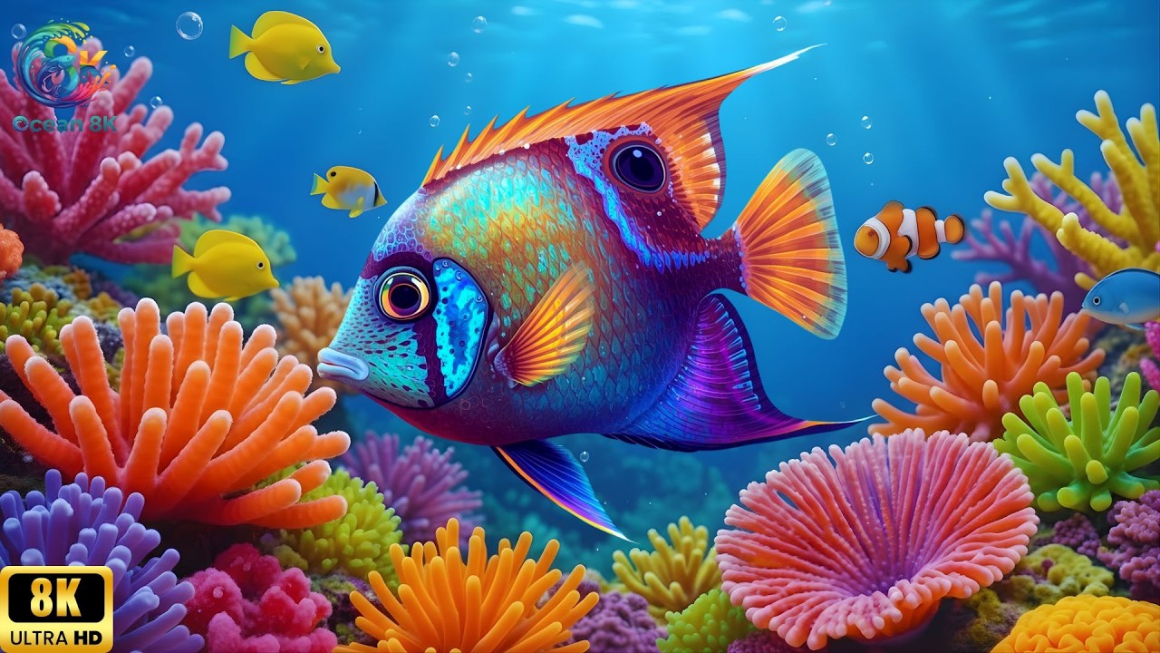 8K Ocean Soundscape for Deep Sleep | Peaceful Waves, Calm Mind, Better Rest Tonight 🐠