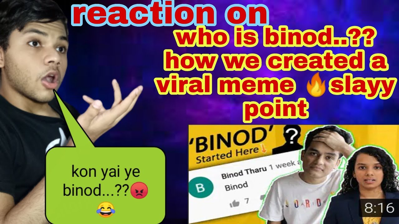 PAKISTANI REACT Who Is BINOD? How We Created a VIRAL Meme | BILAL REACTS|