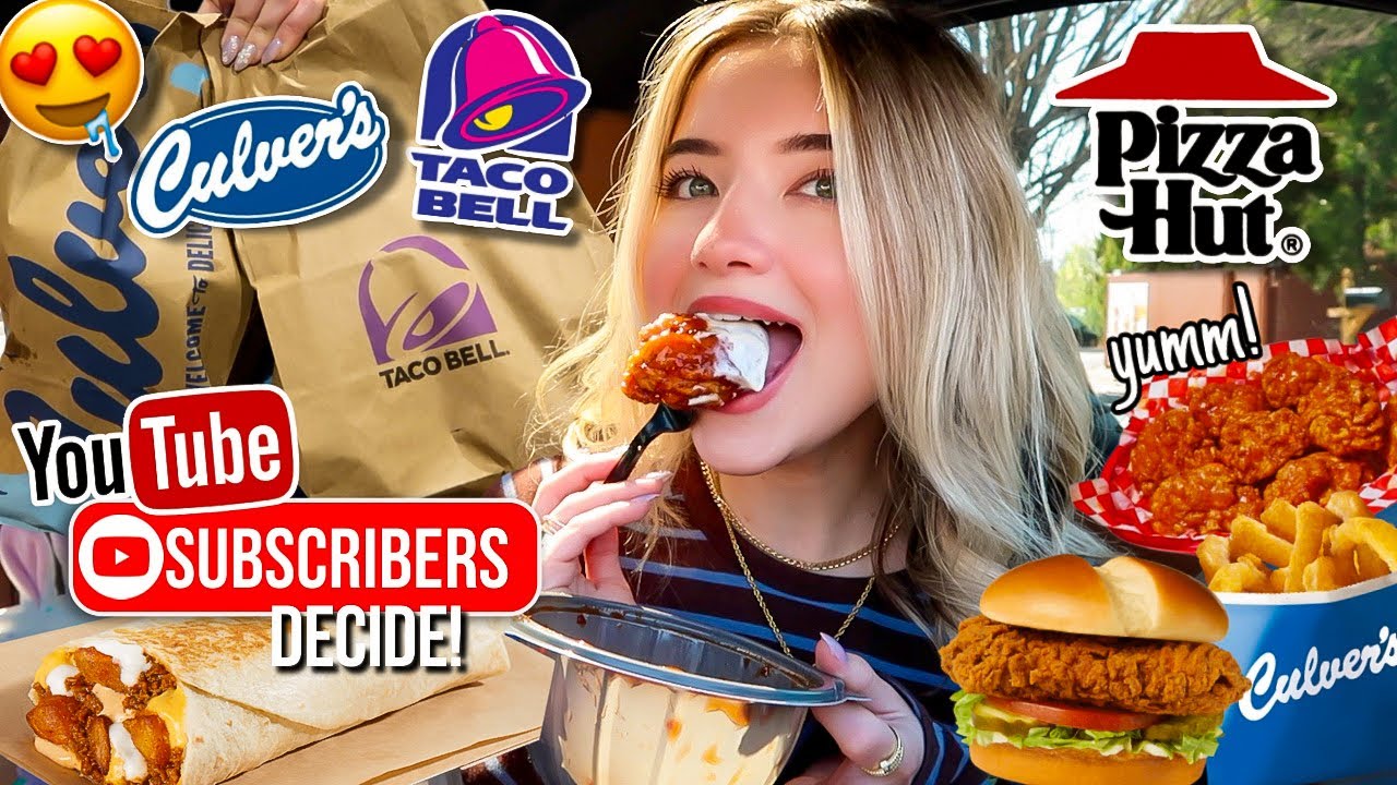 Eating Fast Food Orders MY SUBSCRIBERS REQUESTED ME TO TRY For 24 HOURS!!
