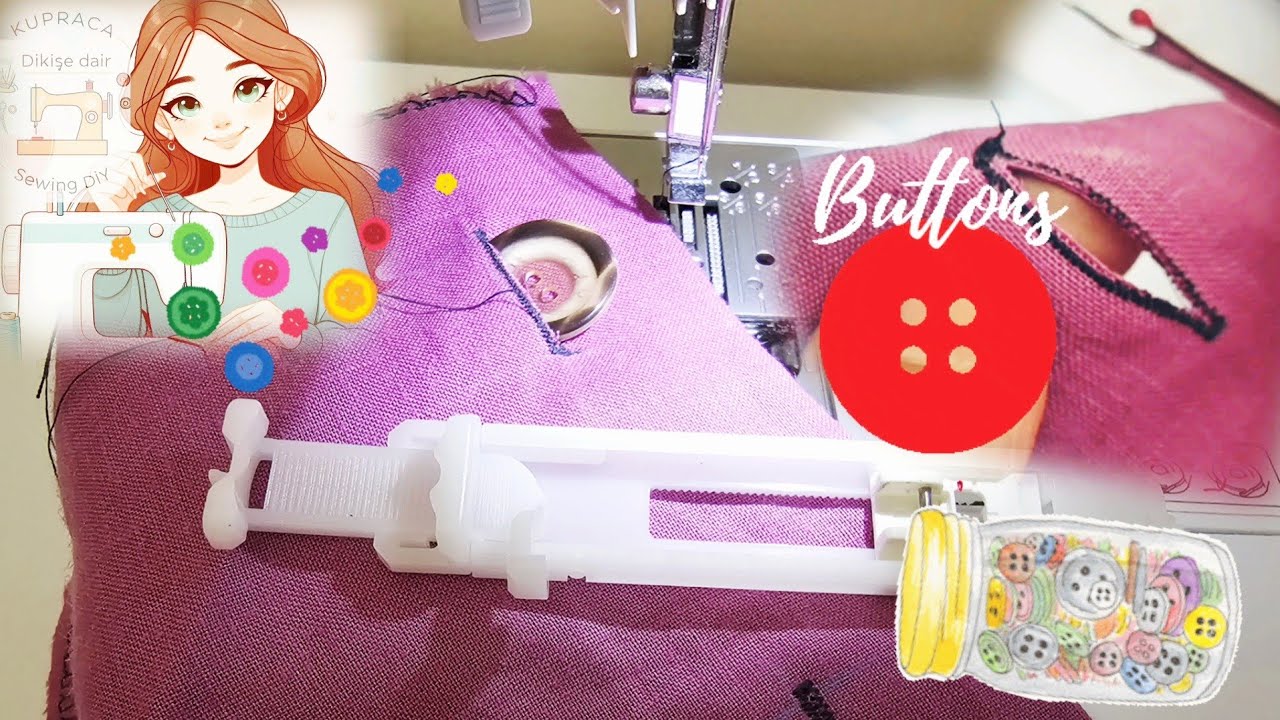 Dikiş Makinesinde İlik Nasıl Açılır - How to Make a Buttonhole