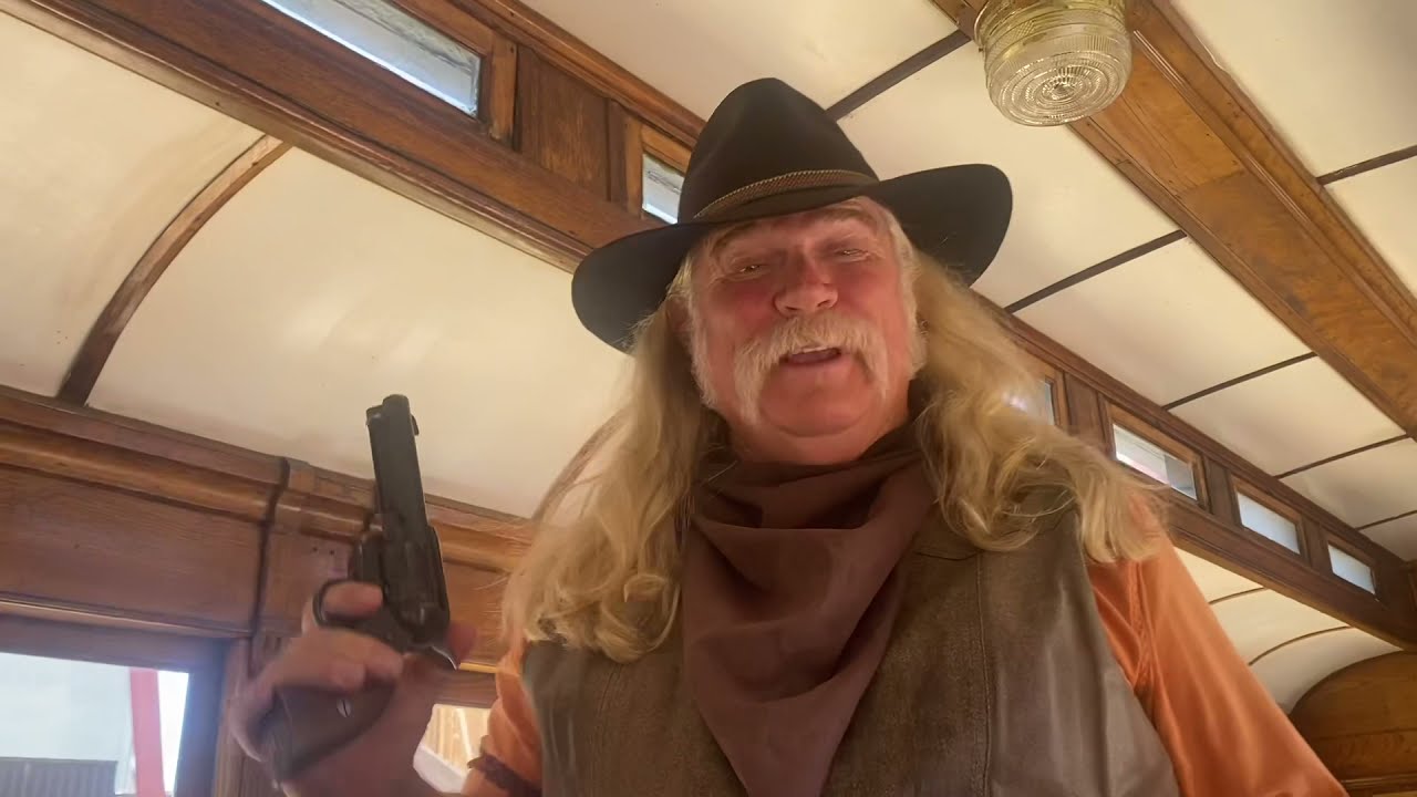 2021 Full Train Ride Knott’s Berry Farm Robbery! Michael Hardy. Calico Railway 340.