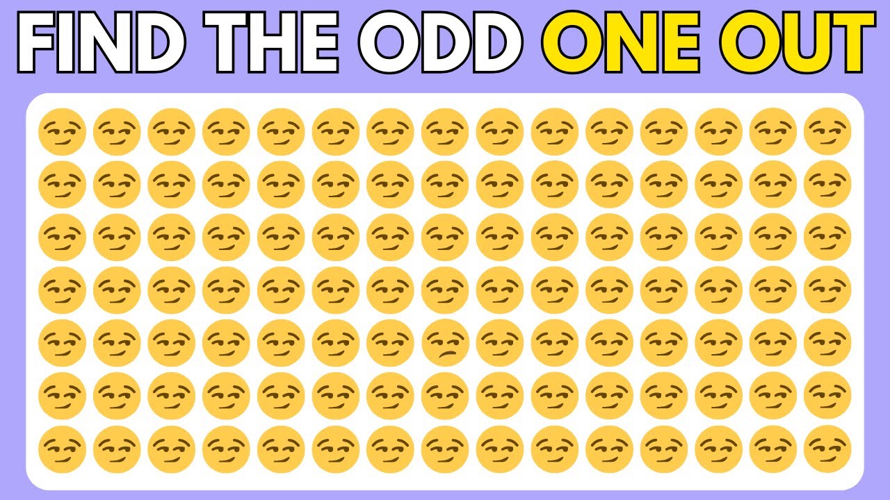 HOW GOOD ARE YOUR EYES! 👁️📢 (Hard Level) | Find the odd emoji 😊 