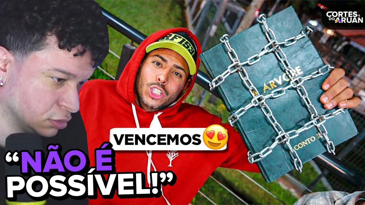 ARUAN REAGE: ENTREGUEI O LIVRO DA LENDA DA ÁRVORE PRO RENATO… Vencemos ❤️ (FELIPE CORONADO)