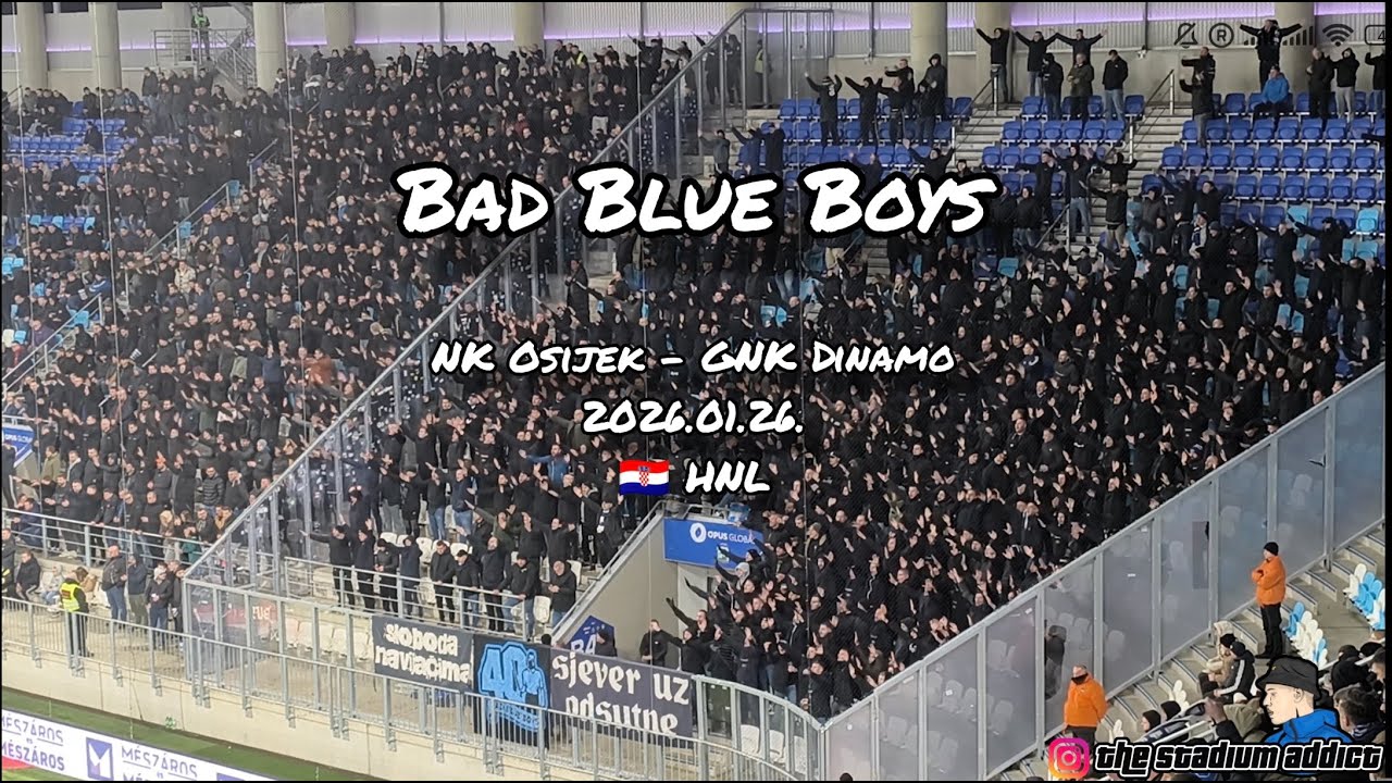 Bad Blue Boys // NK Osijek - GNK Dinamo, 2026.01.25., 🇭🇷 HNL