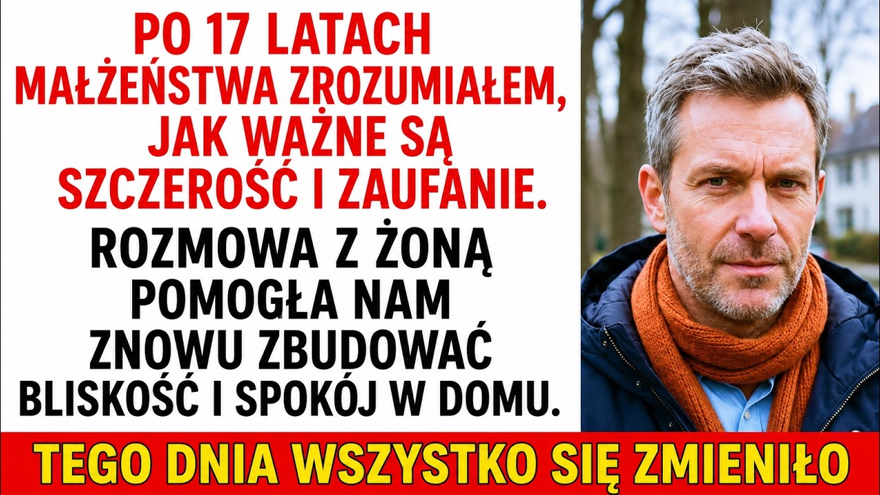 Po 17 latach żona ŻONA WYRZUCIŁA MNIE Z DOMU  — niedługo potem przyszedł urzędnik.