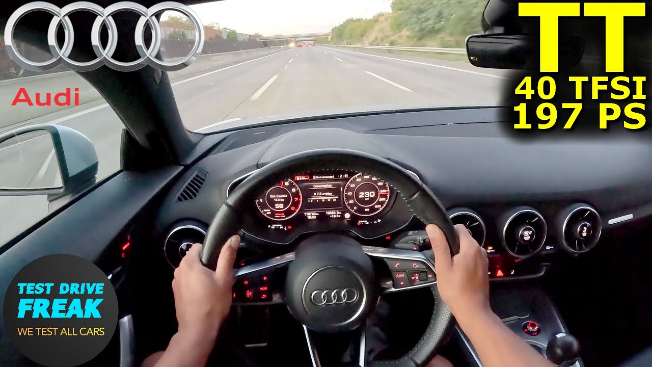 2020 Audi TT 40 TFSI (197 PS) Highspeed POV 🚗 FWD Autobahn Drive | No Speed Limit