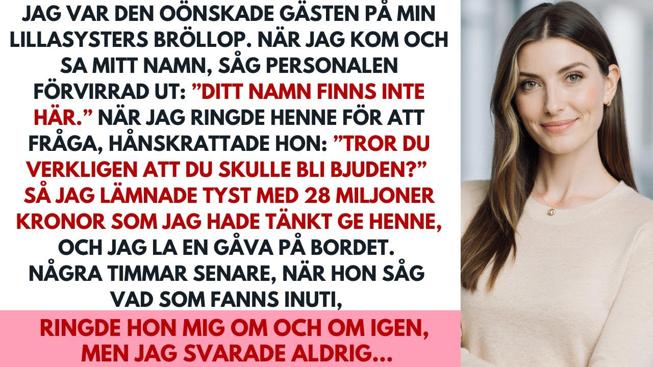 Min syster strök mitt namn från gästlistan – sedan förlorade hon huset värt 28 miljoner kronor.