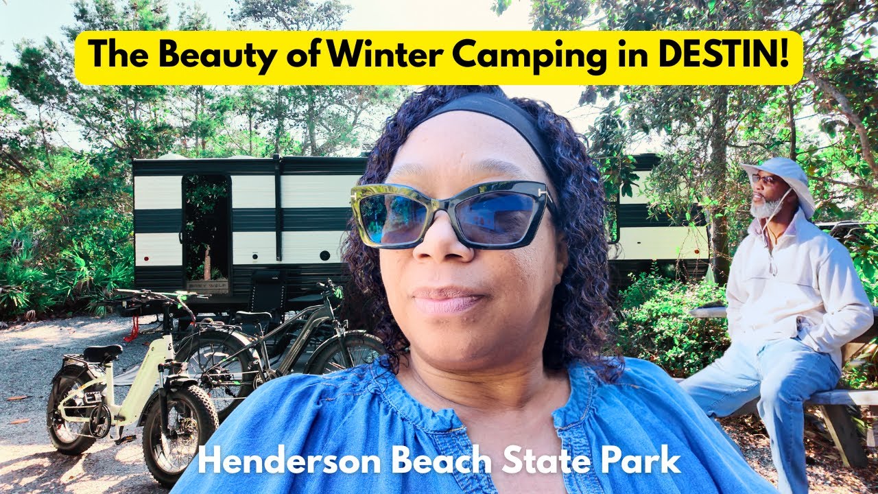 The BEAUTY of WINTER CAMPING in DESTIN! Henderson Beach State Park Campground