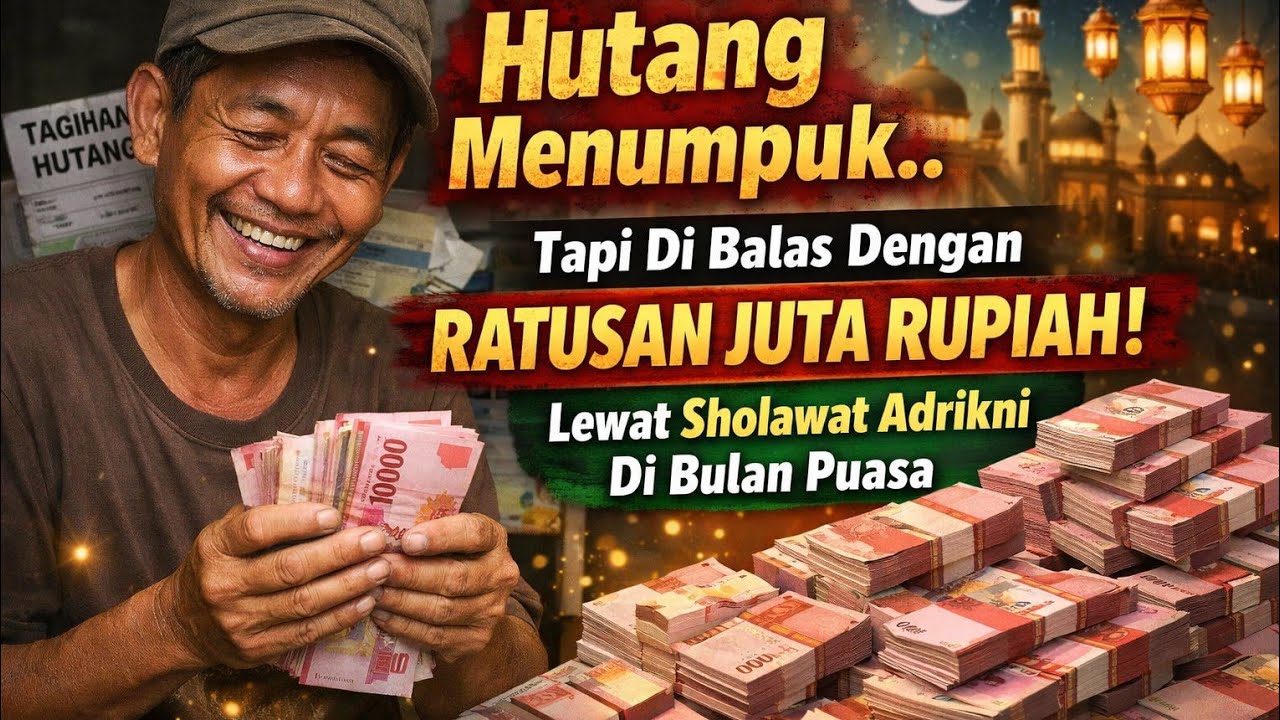 Hutang Menumpuk.Tapi Di Balas Dengan Ratusan Juta Rupiah Lewat Sholawat Adrikni Di Bulan Puasa