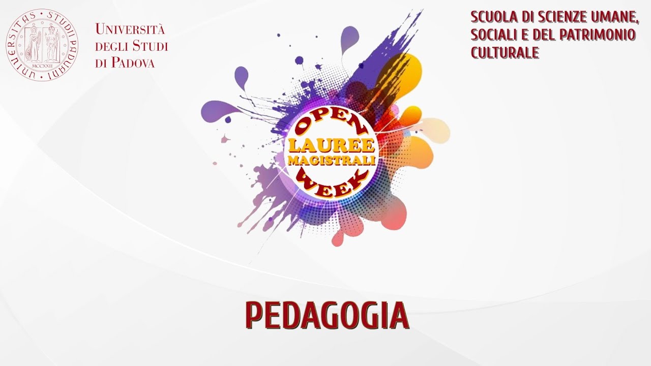 UniPd - Open Week 2023 - Pedagogia