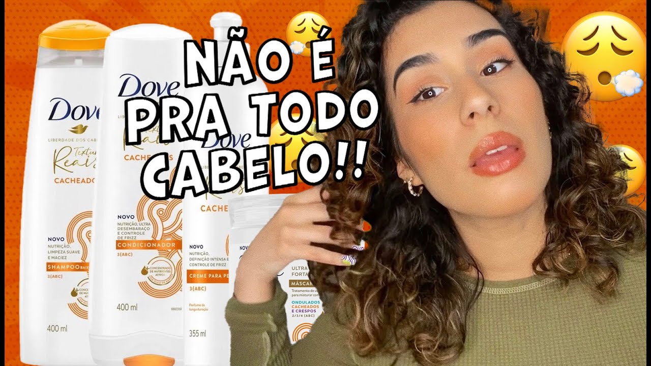 NOVO DOVE TEXTURAS REAIS PARA CABELOS CACHEADOS - Resenha da Linha Completa