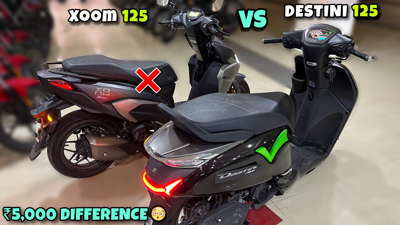 2025 Hero Xoom 125 Vs Destini 125 New Model Comparison - Which Is Best Scooty ?? 🤔