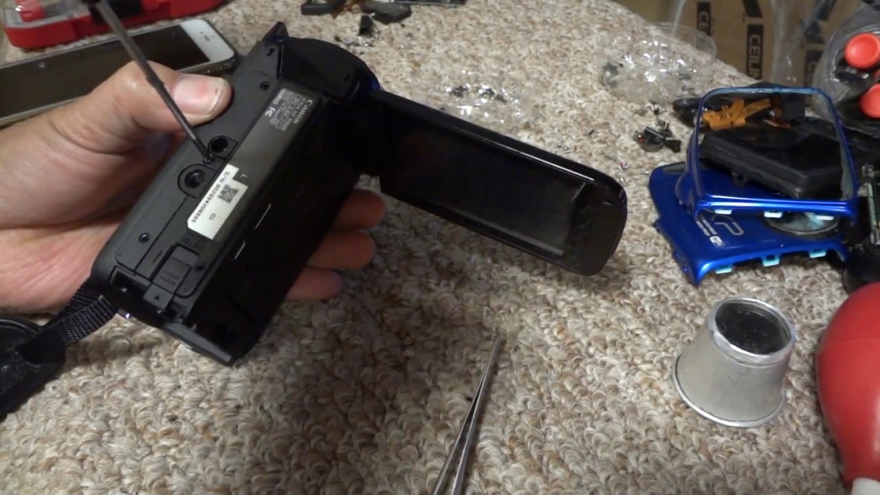 HOW TO DISASSEMBLE CANON VIXIA HF R500 part 01
