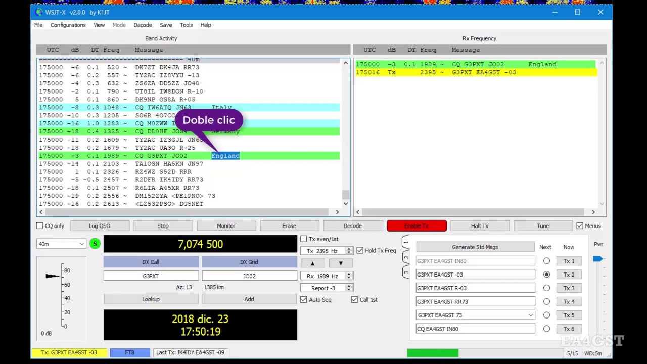 EA4AC - Vídeo usado para las charlas de FT8 versión 2.0.0