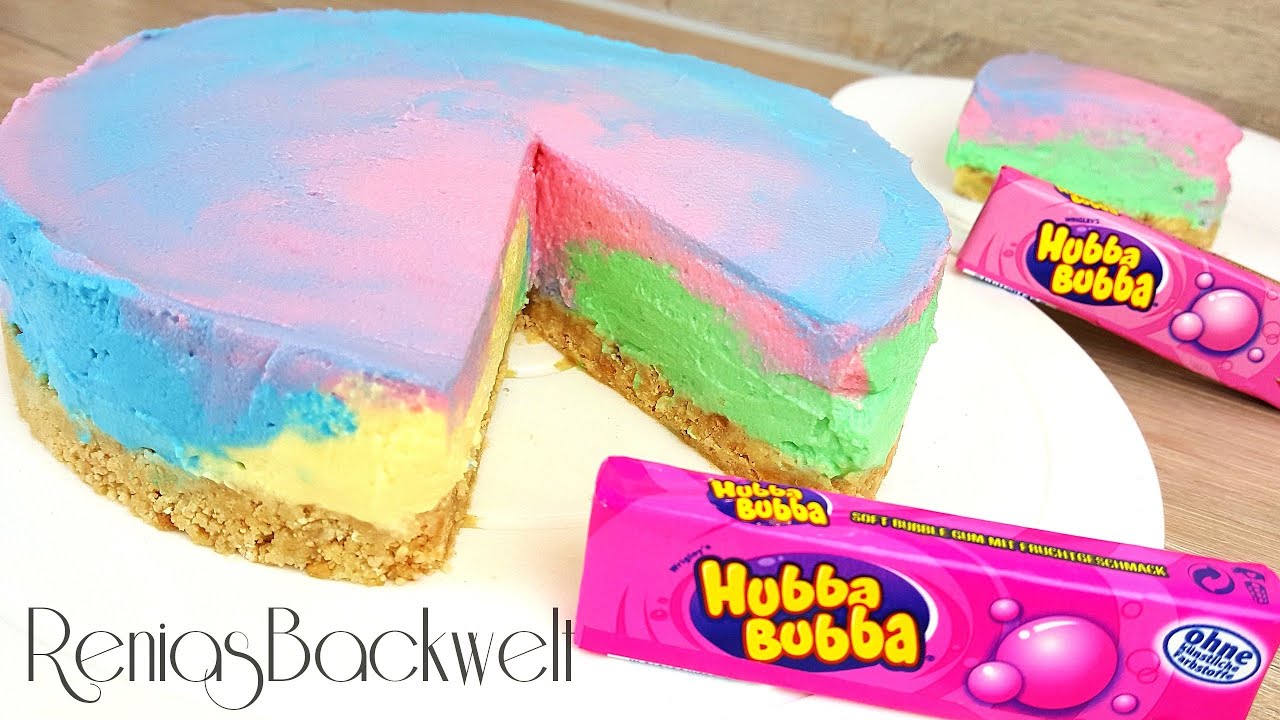 Der Wahnsinn! Megabunte HUBBA BUBBA Torte für Kinder ohne backen
