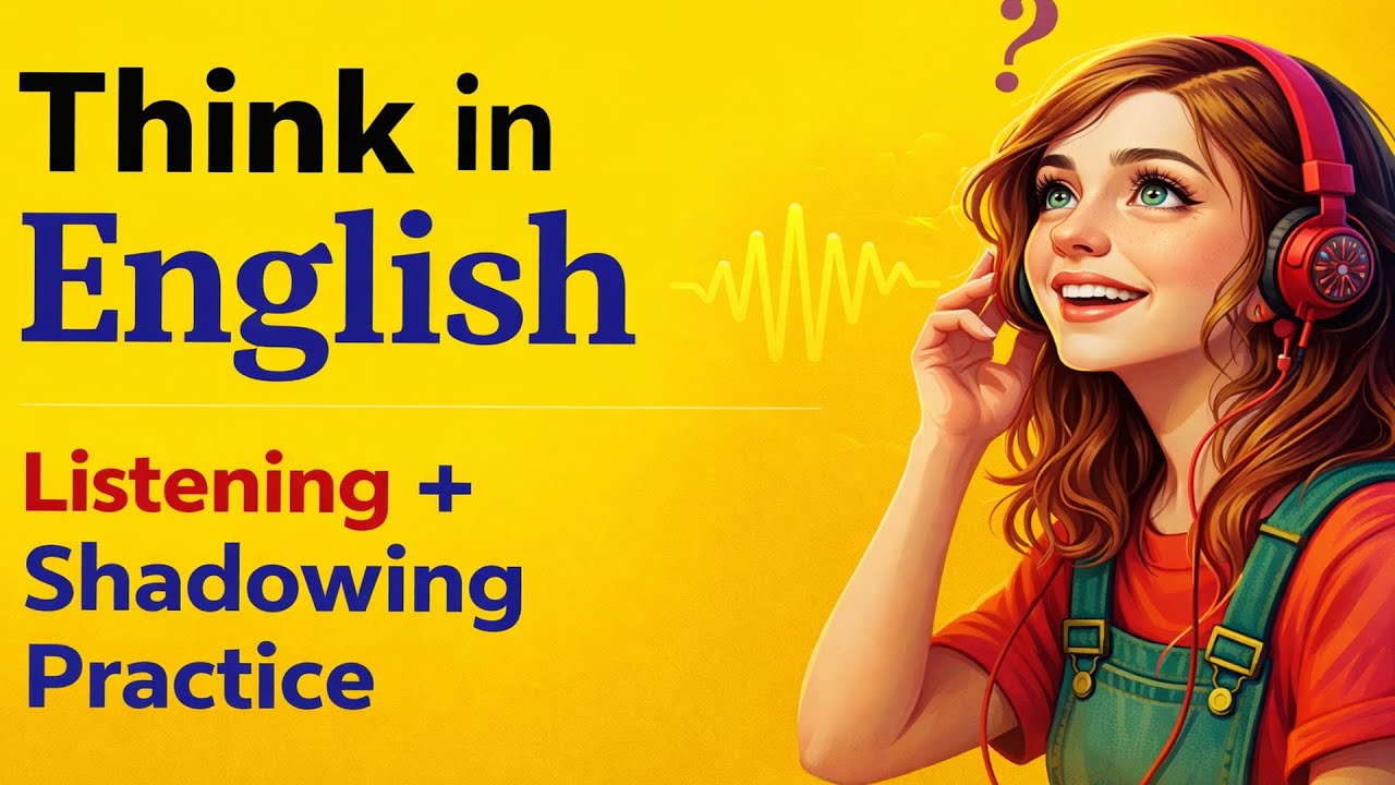 Think in English | Listening + Shadowing Practice for Fluency | English Podcast A1