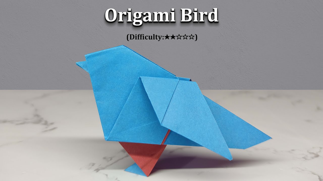 [DETAILED TUTORIAL] Origami Bird | Akira Yoshizawa Design | Easy Paper Bird for Beginners