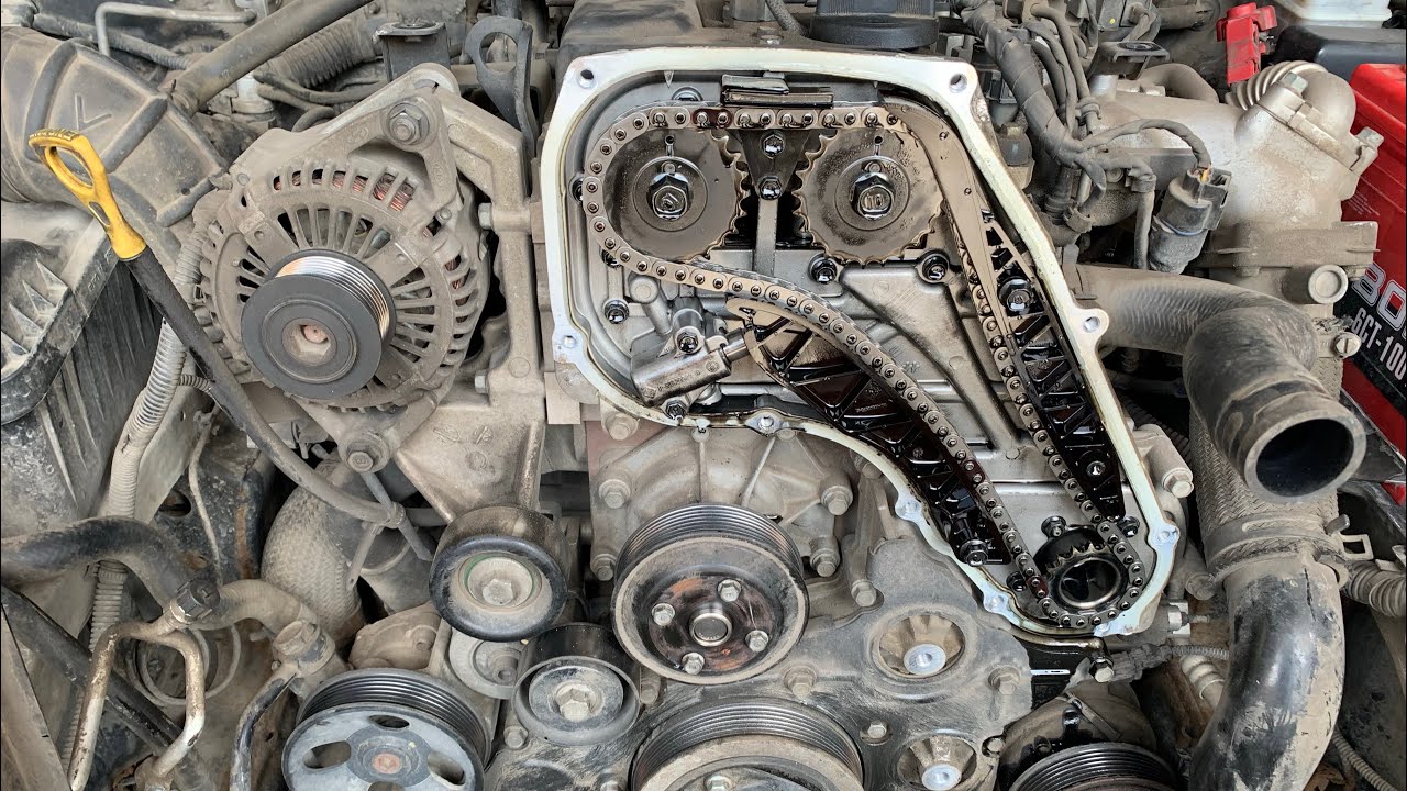Замена цепи ГРМ на Kia Sorento 2.5 d4cb