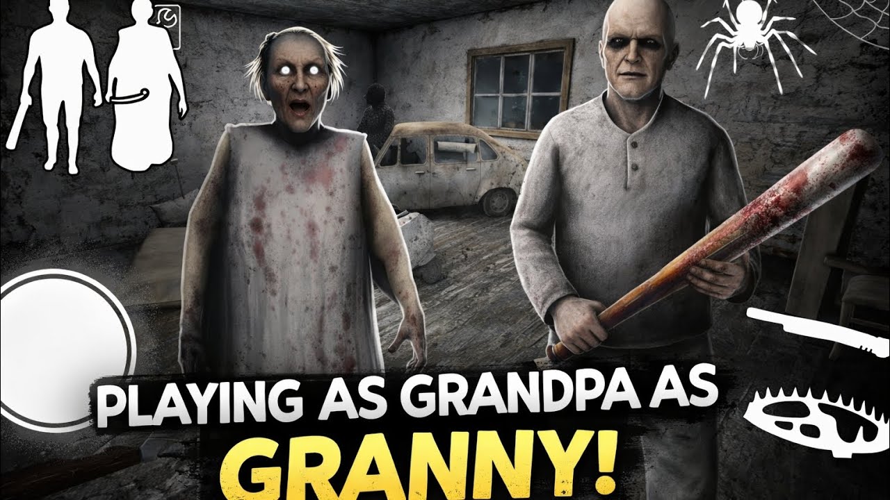 PLAYING AS GRANDPA AS GRANNY IN GRANNY CHAPTER 1 DOOR ESCAPE MOD MENU || DANGER GRANNY 🔥😡 || PART 3