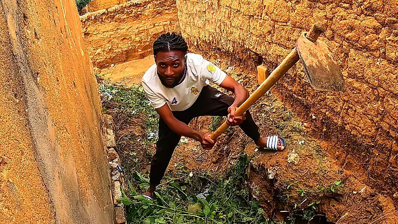 RESOLVÍ O PROBLEMA DO ESGOTO DA MINHA CASA EM LUBANGO 🇦🇴
