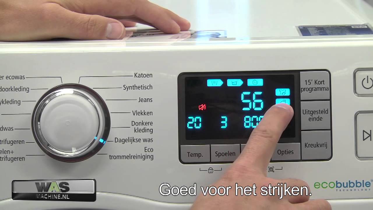 Samsung WF80F5E5P4W met EcoBubble technologie! Wasmachine met 7 of 8 kilo vulinhoud en 1400 toeren