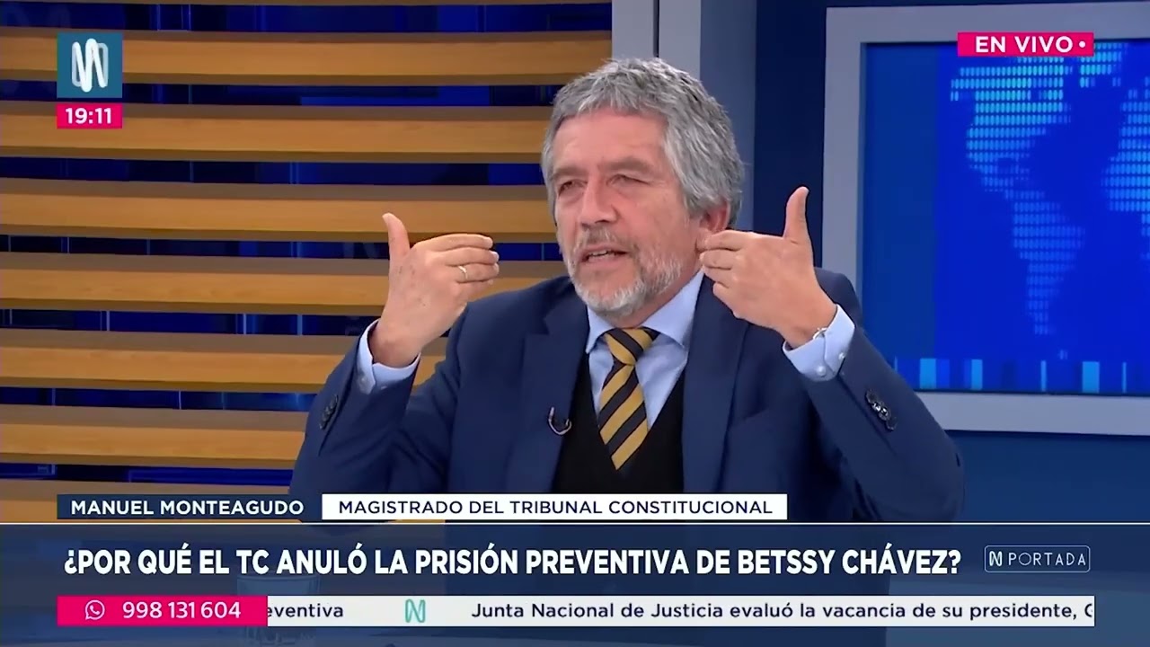 Entrevista al magistrado del TC Manuel Monteagudo Valdez en Canal N