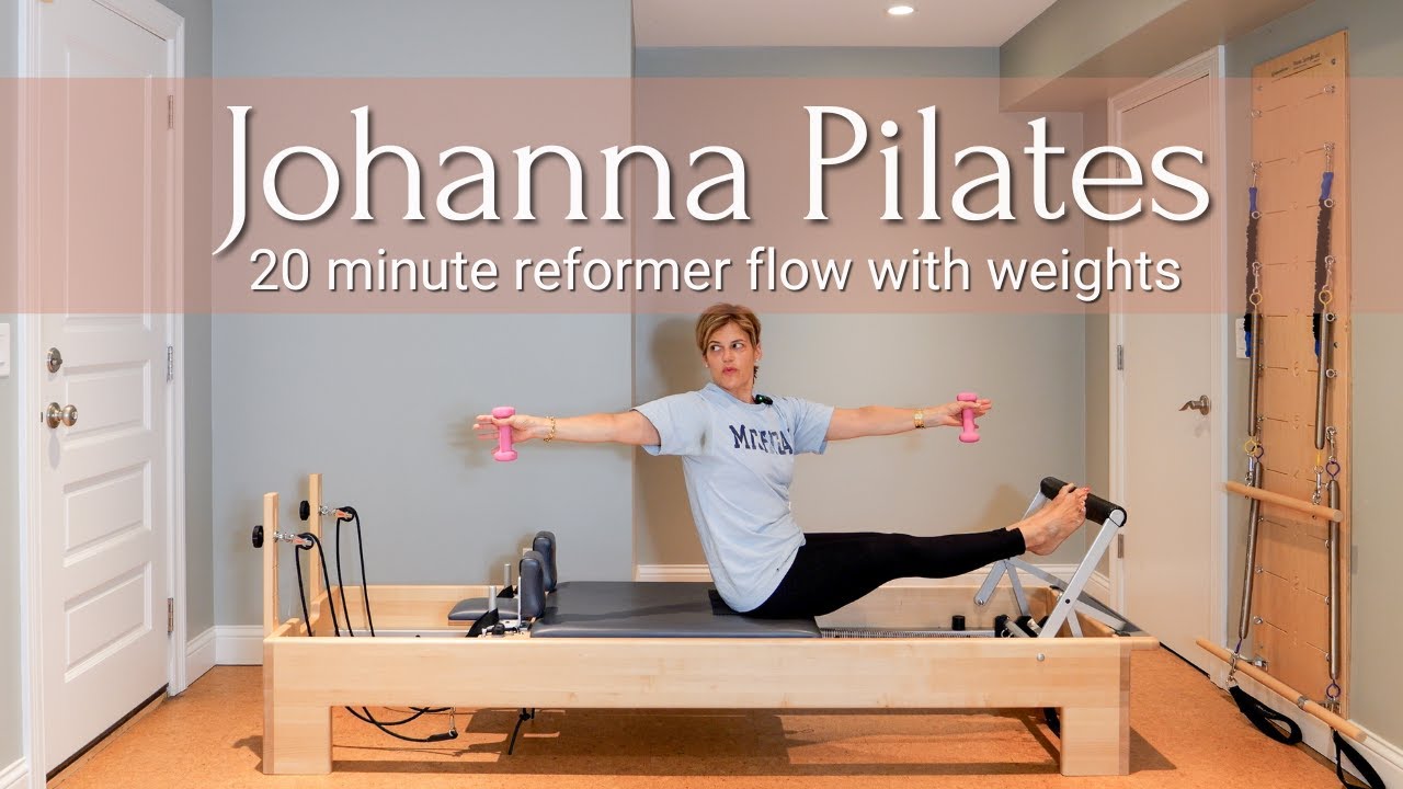 20 Minute Reformer Flow With Weights | Johanna Pilates